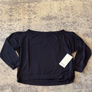 NEW Lululemon Women’s BeCalm Oversized Boatneck Long Sleeve - XS - nightmoth